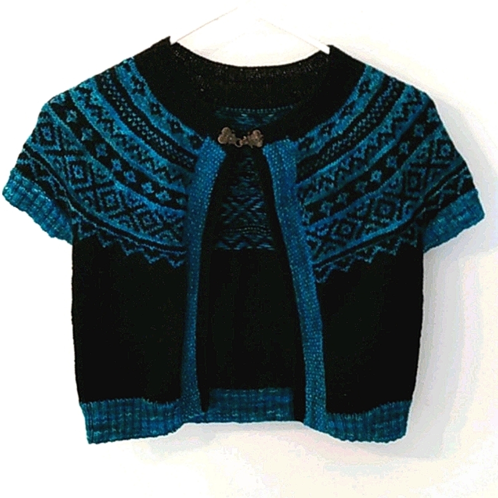Handmade knitted Vest, one of a kind